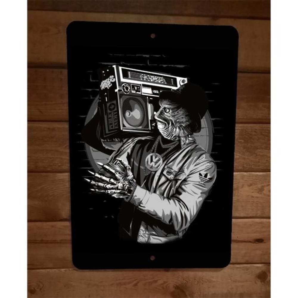 Creature From The Black Breakdance Lagoon‎ 8x12 Metal Wall Sign
